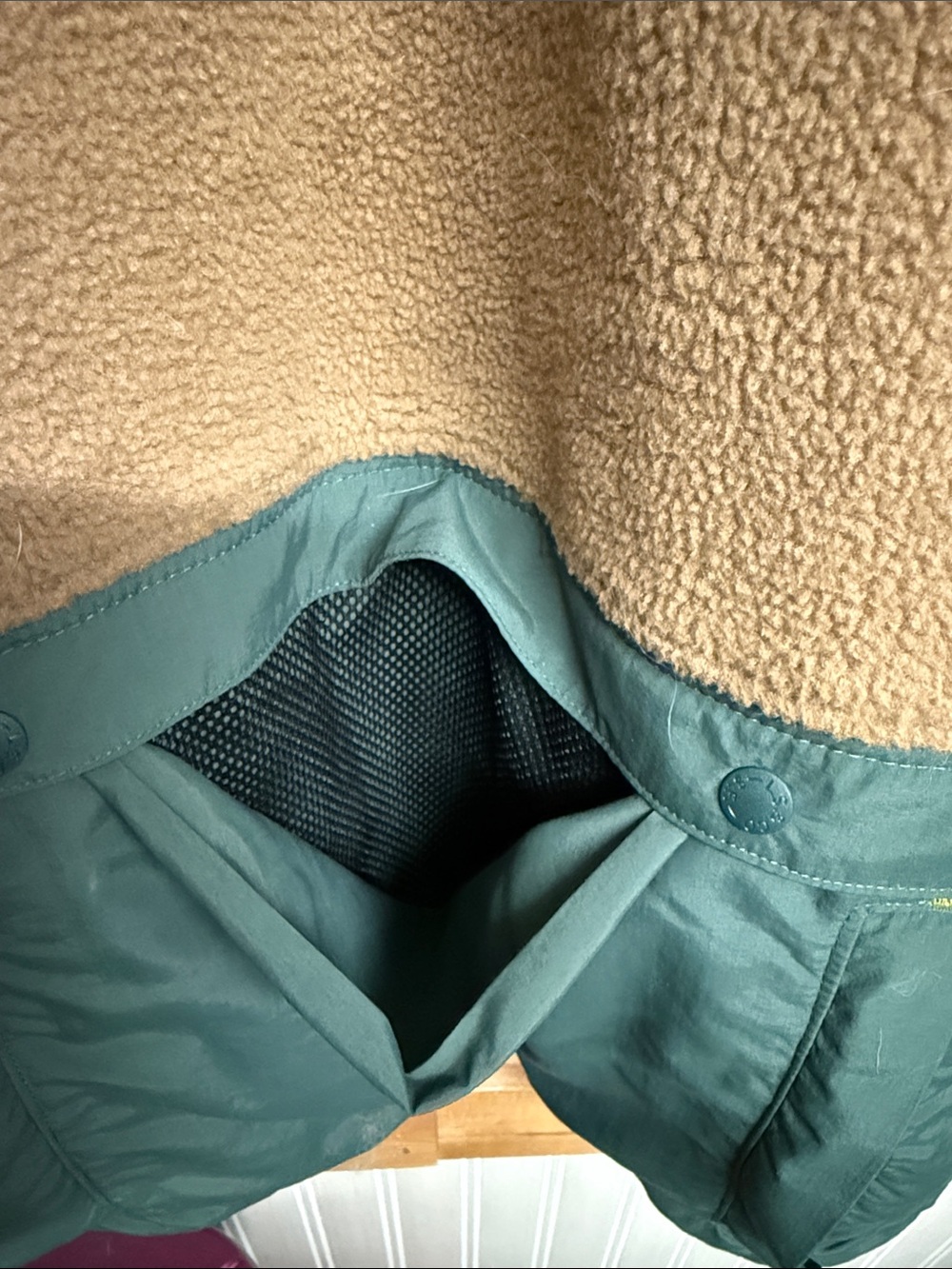 Levi's Brown & Green Half-Zip Fleece Pullover - Picture 4 of 7